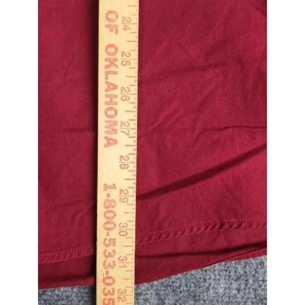 Cody James Mens 3XL Button Up Shirt Maroon Solid Western Rodeo Cowboy Workwear - Picture 6 of 10